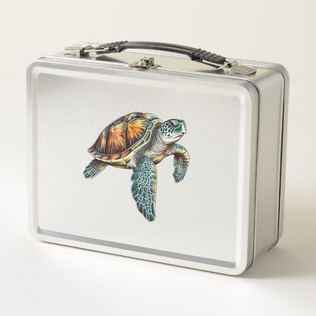 Lunch Box Tortues Conception Sous-Marine Pour Plongeurs (Devant)