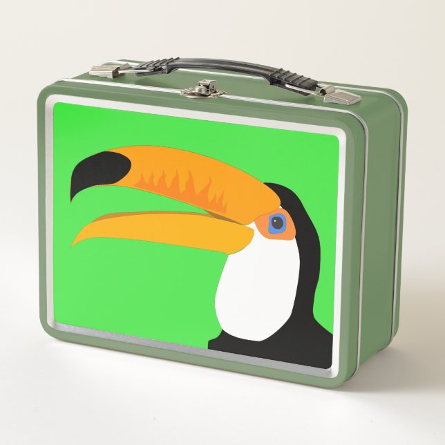Lunch Box Toucan oiseau de bande dessinée comique drôle sour (Devant)