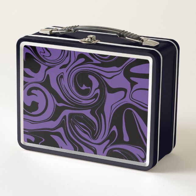 Lunch Box Tourbillon en marbre rouge et noir (Devant)