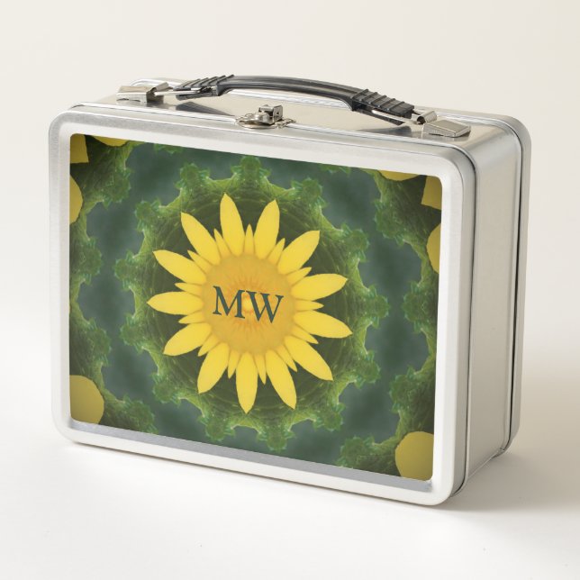 Lunch Box Tournesol monogramme (Devant)