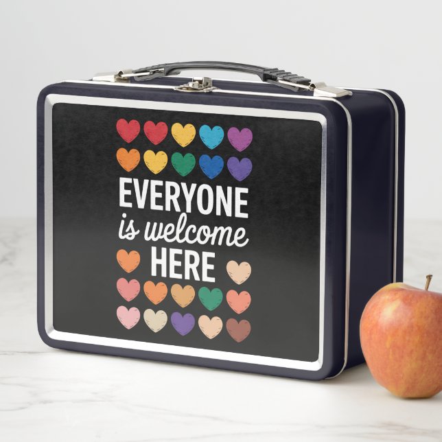 Lunch Box Tout le monde est le bienvenu ici LGBTQ (En situation)