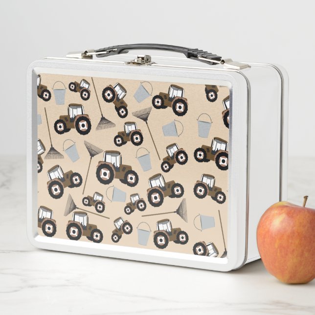 Lunch Box Tracteur Camion Motif Équipement agricole (En situation)