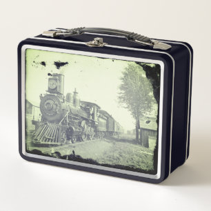 Lunch Box Train à vapeur vintage