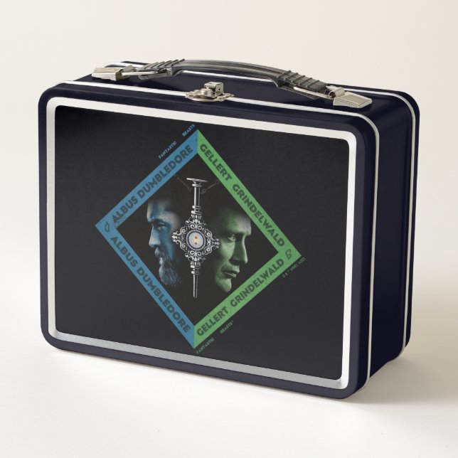 Lunch Box Tranche sanguine Dumbledore & Grindlewald Graphiqu (Devant)
