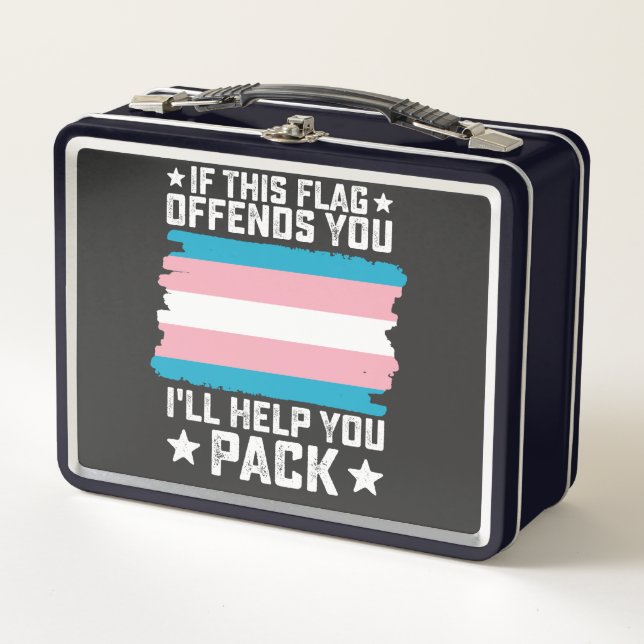 Lunch Box Transférer Si Ce Drapeau Vous Offense Je Vous Aide (Devant)