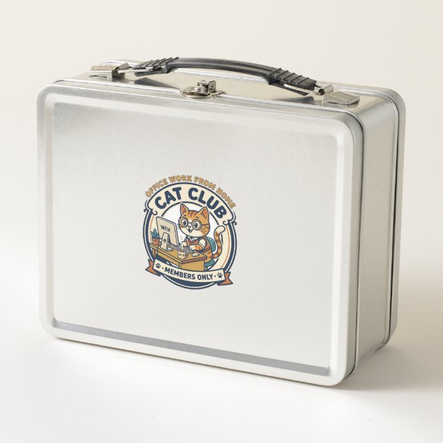 Lunch Box Travail à domicile de bureau Chat Cadeau pour amat (Devant)