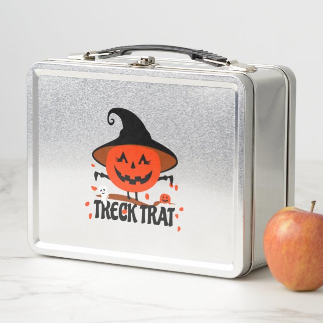 Lunch Box Treck Trat Citrouille Sourire (En situation)