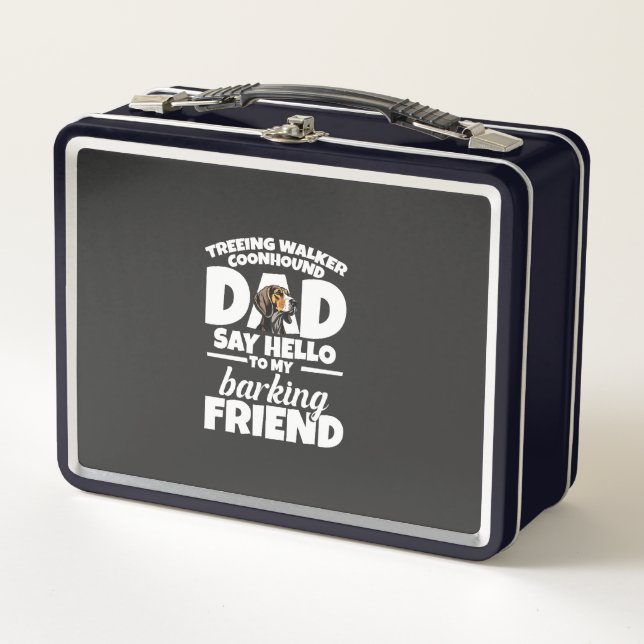 Lunch Box Treeing Walker Coonhound Papa Papa Dis Bonjour (Devant)