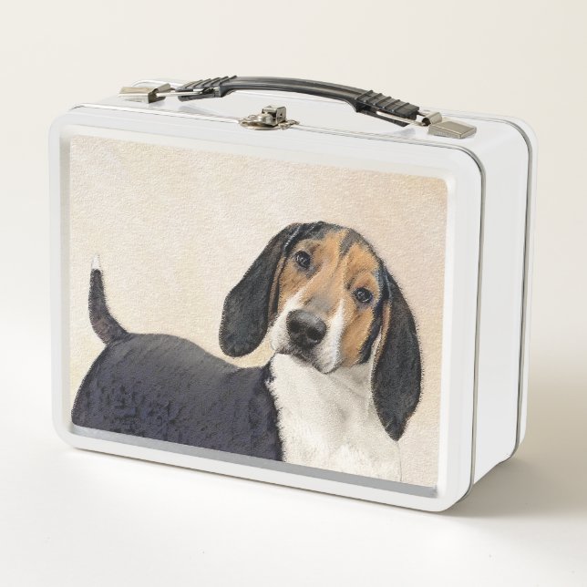Lunch Box Treeing Walker Coonhound Peinture - Art original (Devant)