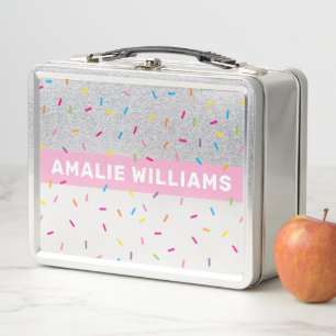 Lunch Box TRENDY mignon arc-en-ciel coloré moderne arroses