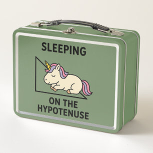 Lunch Box Triangle droit et une licorne dormant