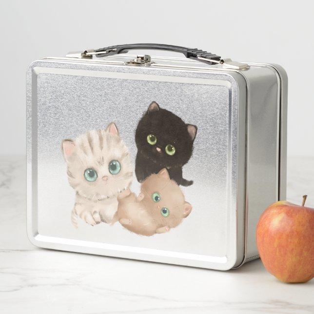 Lunch Box trois petits chatons (En situation)