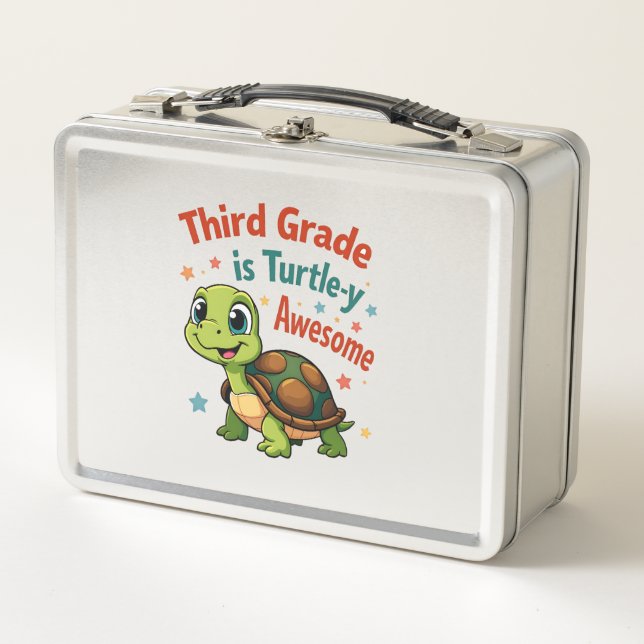 Lunch Box Troisième année Turtle-y Incroyable 3e année Retou (Devant)