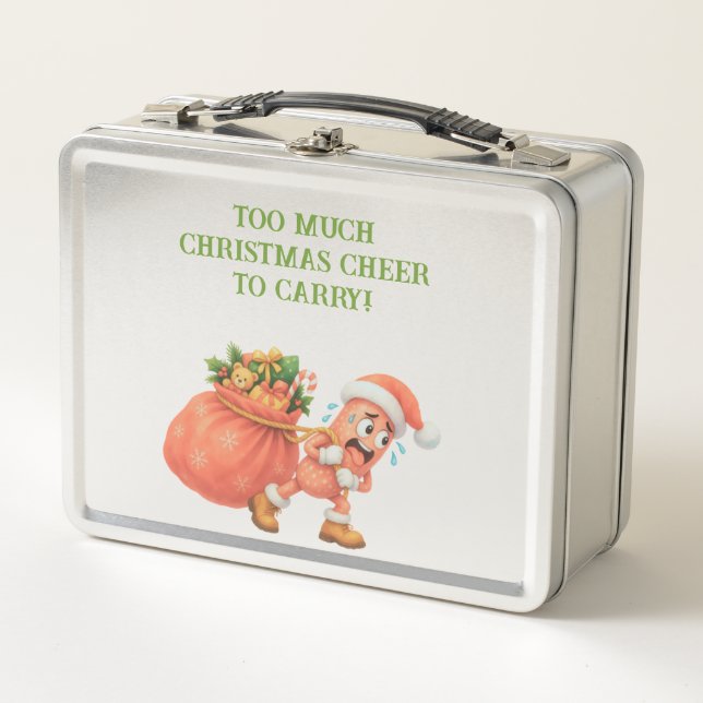 Lunch Box Trop de joie de Noël à porter ! Salami (Devant)