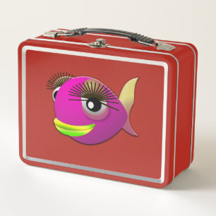 Lunch Box Tropical beau poisson rose fille