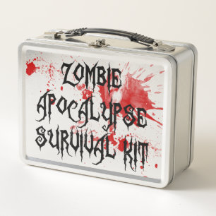 Lunch Box Trousse de survie Zombie Apocalypse Séparé de sang