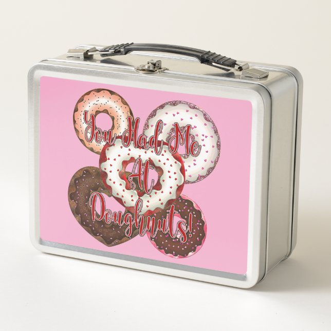 Lunch Box Tu m'as eu à Doughnut - Saint Valentin (Devant)