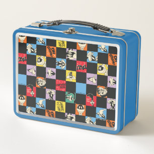 Lunch Box TUNES LOONEY™ en noir et blanc en Checker coloré