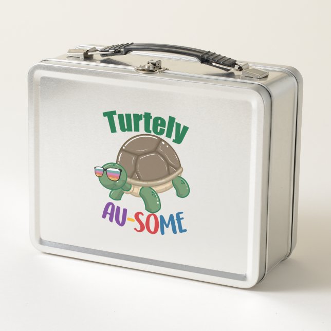 Lunch Box Turtely Ausome Incroyable Sensibilisation à l'auti (Devant)