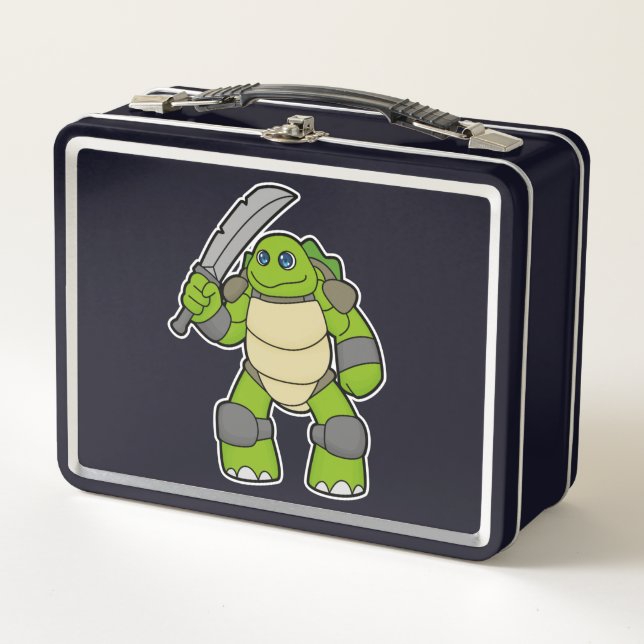 Lunch Box Turtle as Warrior with Sword (Devant)