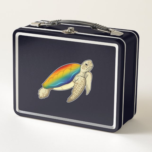 Lunch Box Turtle Rainbow (Devant)