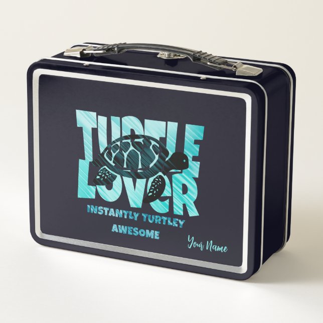 Lunch Box Turtley Lover : Instantanément Turtley Awesome (Dos)