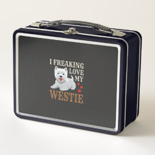 Lunch Box Typographie de l'amour du chien Westie