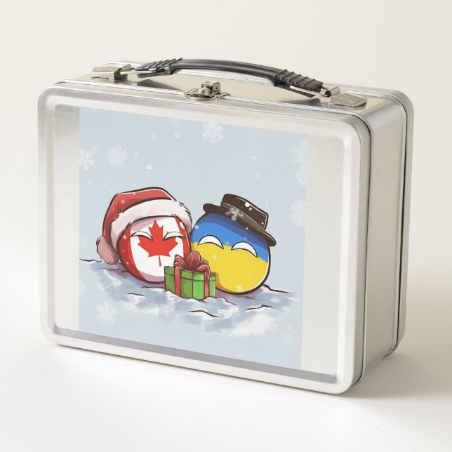 Lunch Box Ukraine Canada Polandball Countryball (Devant)
