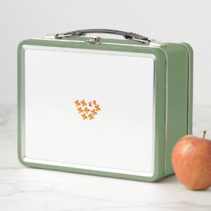 Lunch Box un bouquet de fleurs orange et rouge sur un dossie