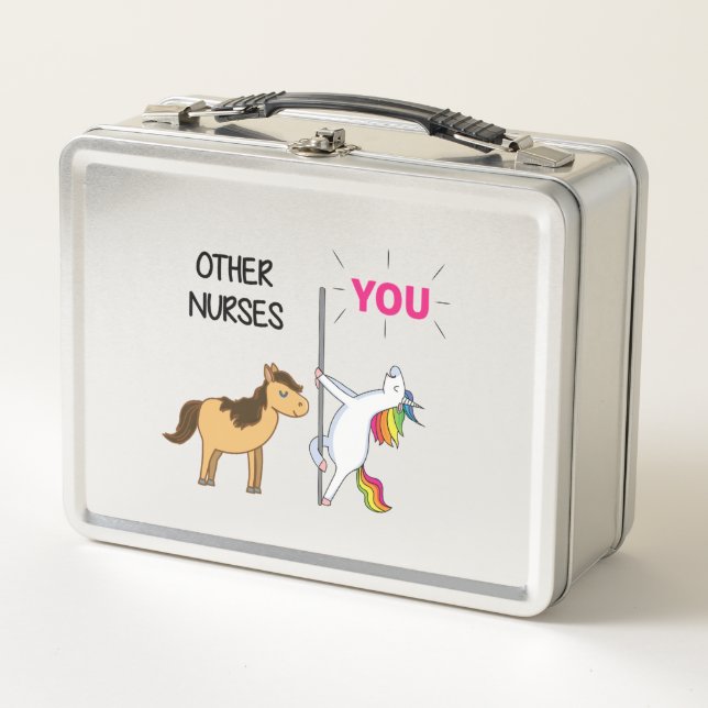 Lunch Box Un Cadeau Unicorne Pour Infirmière (Devant)