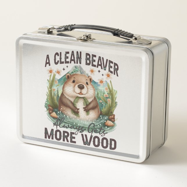 Lunch Box Un castor propre gagne toujours plus de bois (Devant)