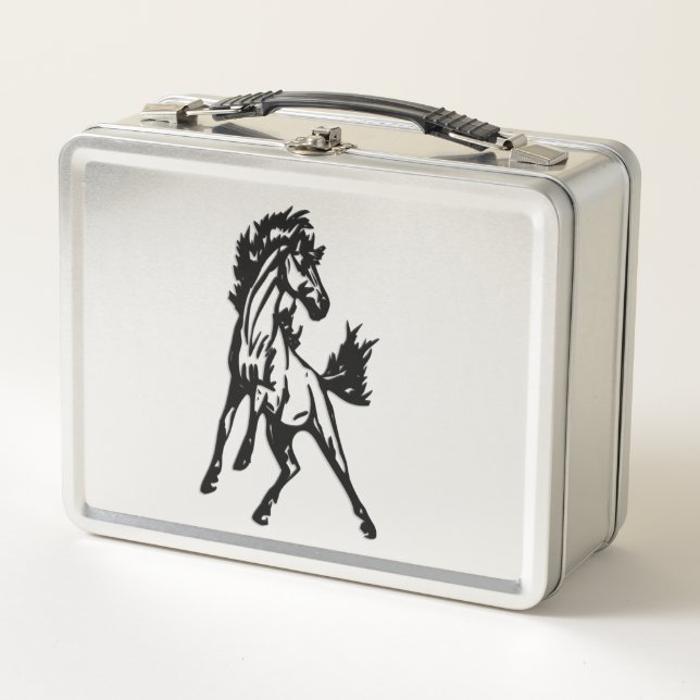 Lunch Box Un cheval sautant fringant  (Devant)