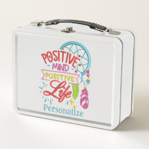 Lunch Box Un esprit positif Une vie positive Une citation in