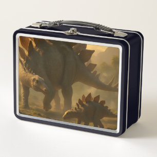 Lunch Box Un noble Stegosaurus adulte guide doucement ses je