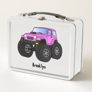 Lunch Box Un Pink Monster Cartoon