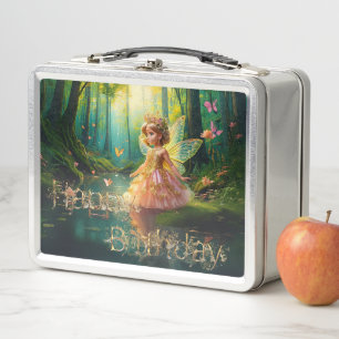 Lunch Box Une fée magique dans un étang Joyeux anniversaire