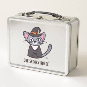 Lunch Box Une infirmière Éffrayante Chat - Fêtes Félines pou