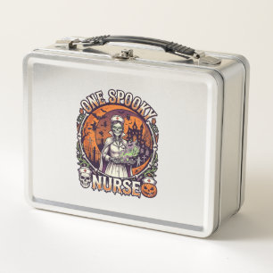 Lunch Box Une infirmière effrayante Halloween squelette poti