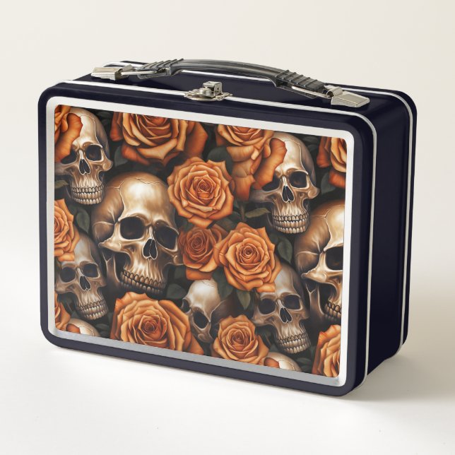 Lunch Box Une série de crânes et de roses Design 9 (Devant)