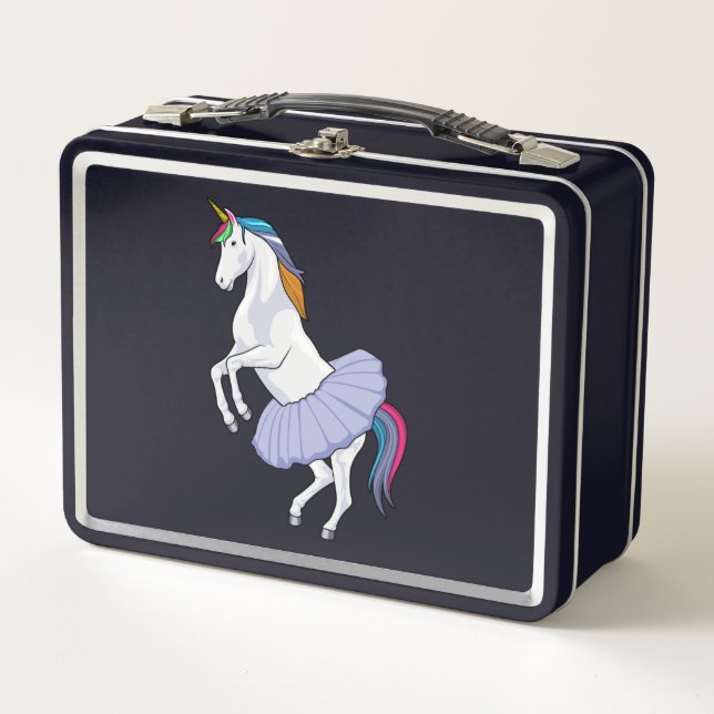Lunch Box Unicorn at Ballet with Skirt (Devant)