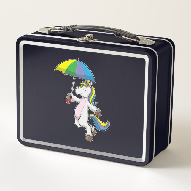 Lunch Box Unicorn avec Umbrella (Devant)