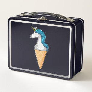 Lunch Box Unicorne avec crème glacée gaufre
