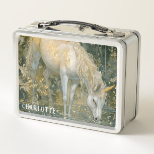 Lunch Box Unicorne personnalisée Forêt enchantée