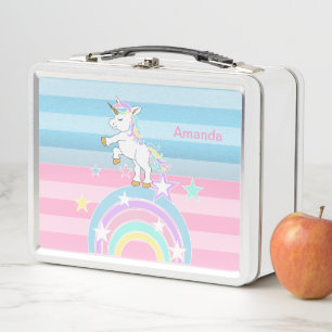 Lunch Box Unicornes arc-en-ciel