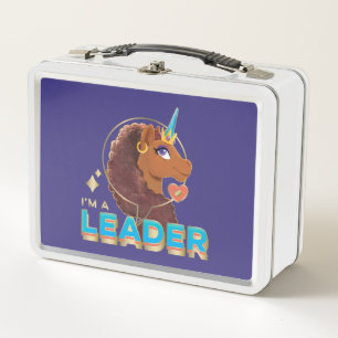 Lunch Box Unique à la licorne "I’m a Leader" Design