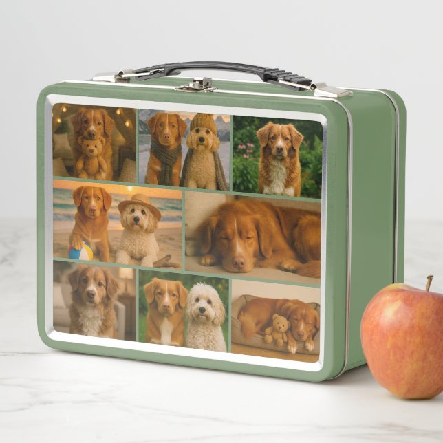 Lunch Box Unique personalized custom collage photo template (En situation)