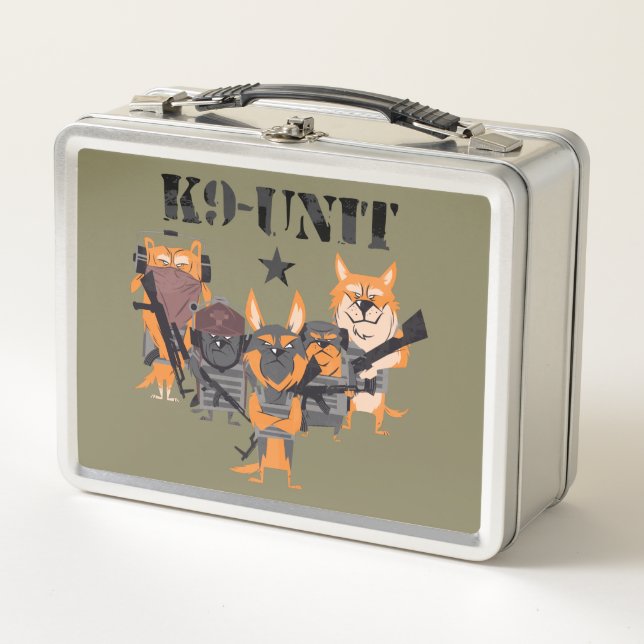 Lunch Box Unité de chiens de police K9 (Devant)