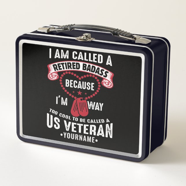 Lunch Box US Veteran Humor Retired Soldier (Devant)
