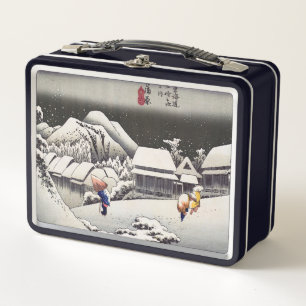 Lunch Box Utagawa Hiroshige - Neige du soir à Kanbara