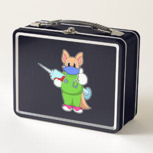 Lunch Box Vaccination au chat avec seringue